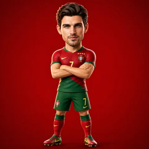 Generate 3D Cartoon Football Character