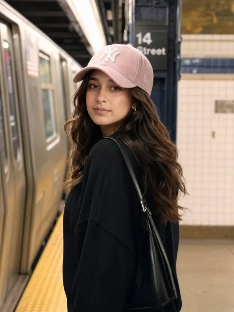 Subway Platform Candid Portrait