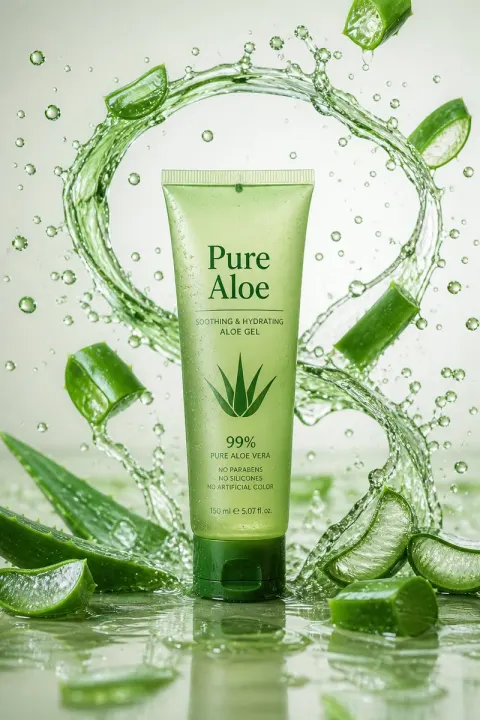 Aloe Gel Skincare Commercial