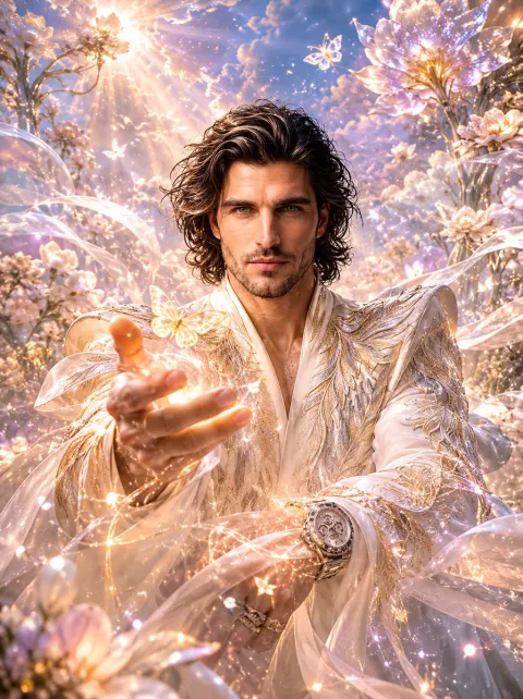 Dreamlike Flower Sea of Light