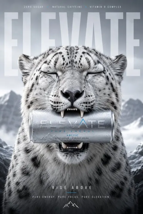 Snow Leopard Luxury Energy Drink Ad