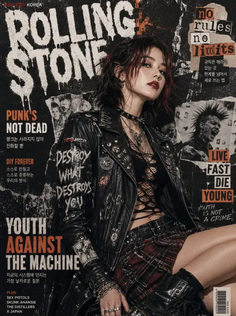Punk Magazine Cover Portrait