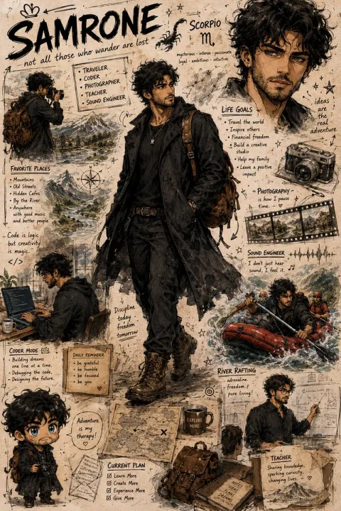 Stylish Traveler Coder Character Sheet