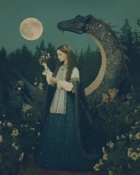 Lilith in Palekh Art Style