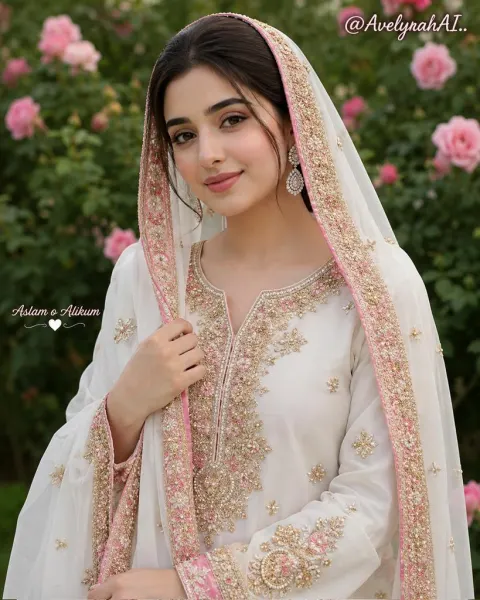 South Asian Elegance in Rose Garden