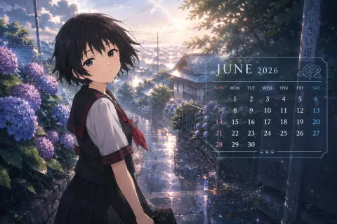 June Anime Calendar