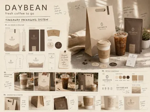Takeaway Packaging Design Board
