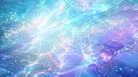 Iridescent Liquid Dreamscape Wallpaper