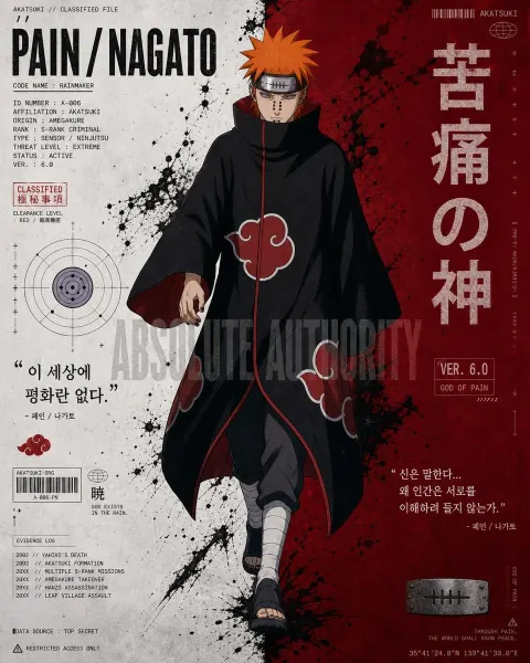 Pain Akatsuki Cyberpunk Poster