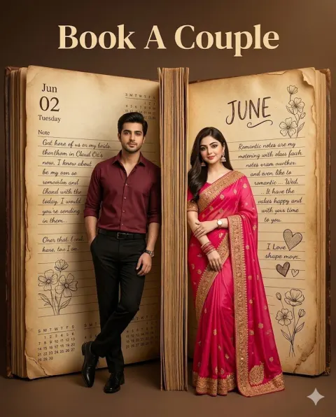 Vintage Diary Couple Poster