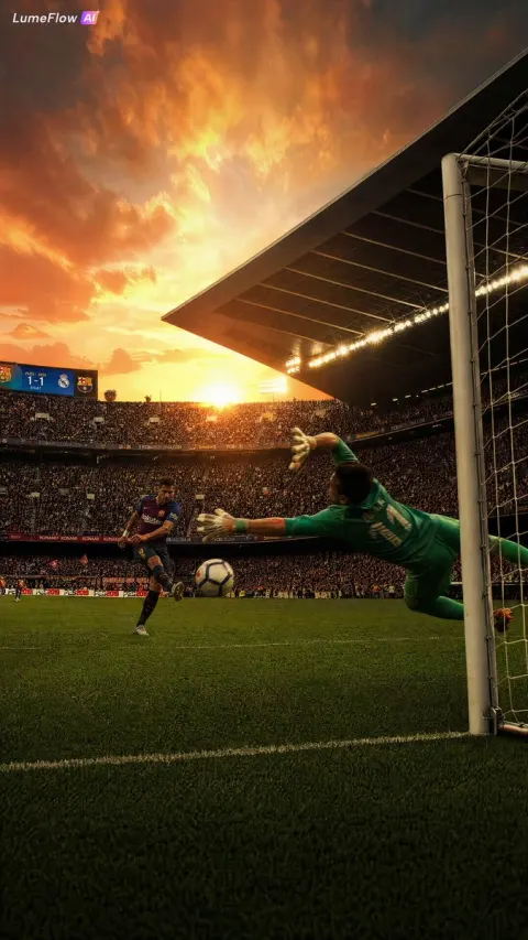 Sunset Last-Minute Winning Goal