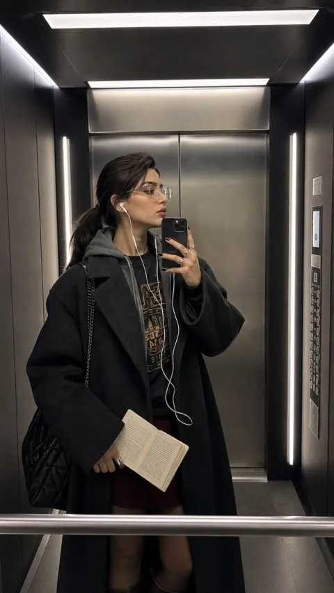 Realistic Elevator Mirror Selfie
