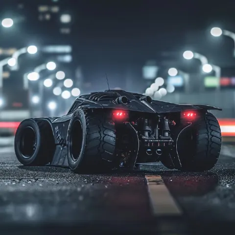 Matte Black Zonda-Inspired Monster Truck Vintage Photo