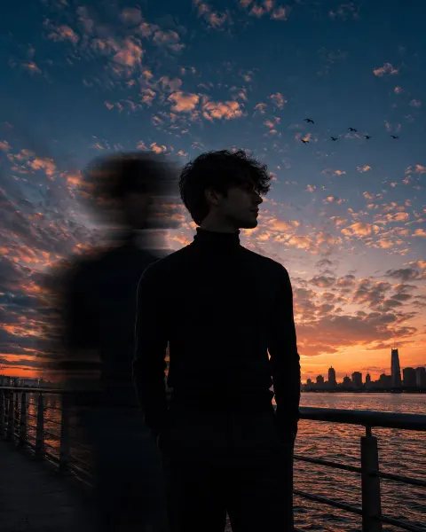 Cinematic Sunset Portrait Motion Blur