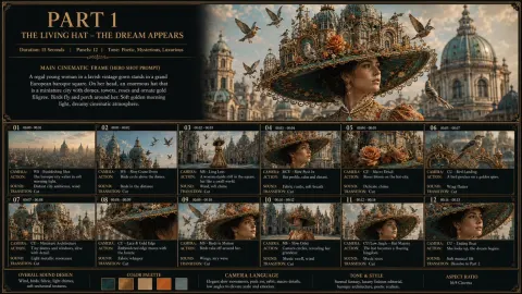 Fantasy Living Hat Fashion Film