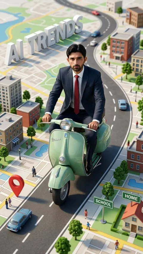 Cinematic Miniature Scooter Ride