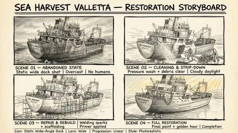 Ship Restoration Storyboard