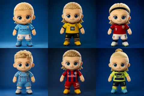 Ultra-Cute Soccer Plush Mascot