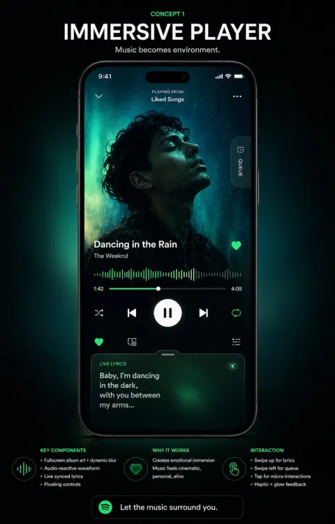 Immersive Music Player Concept