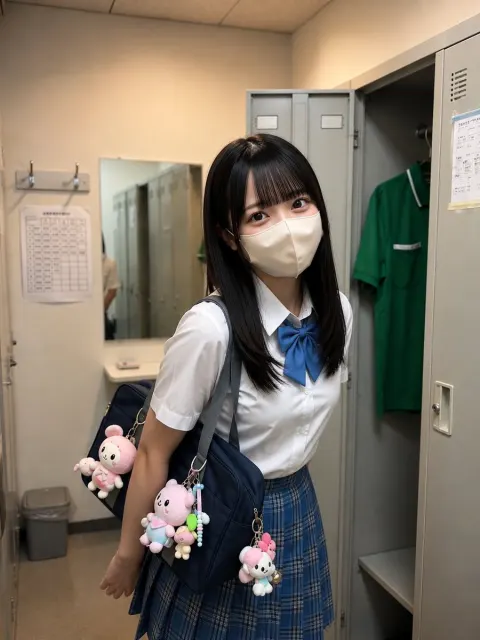 Candid Japanese Schoolgirl Portrait
