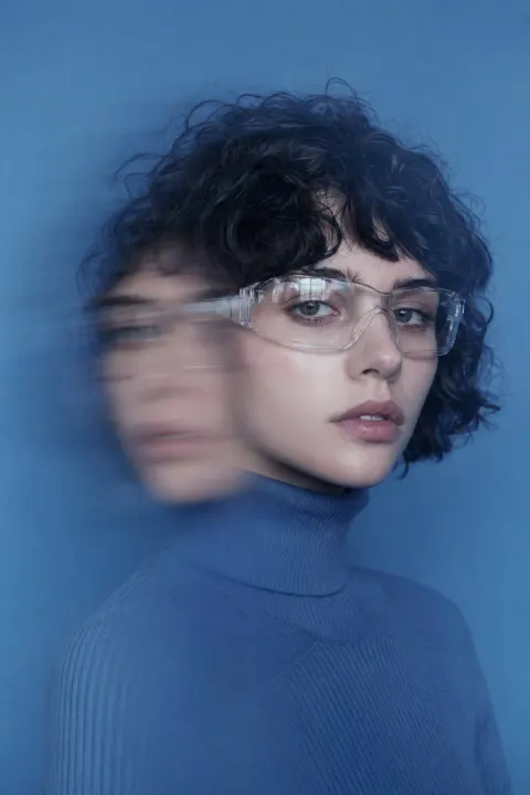 Futuristic Retro Portrait Editorial