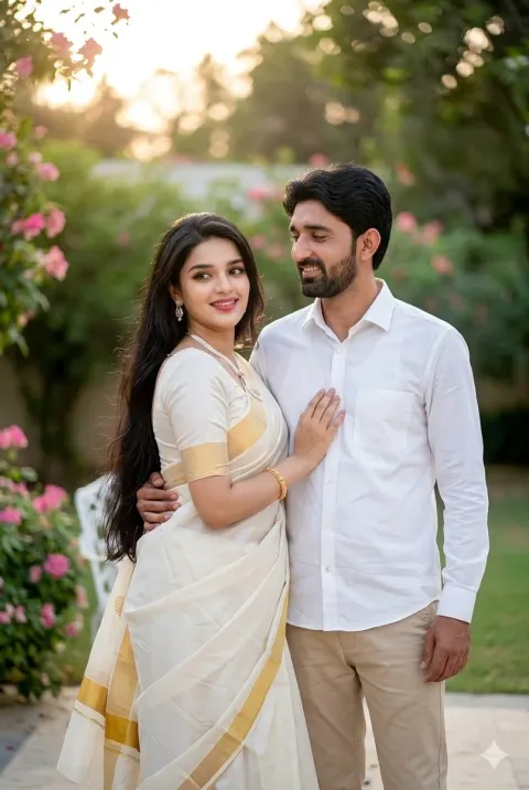 Romantic Indian Couple Poster