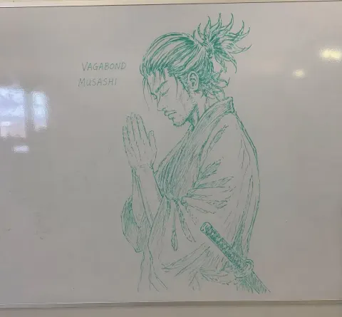 Whiteboard Samurai Sketch Art