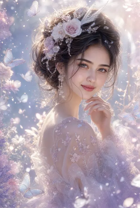 Ethereal Fairycore Fantasy Portrait