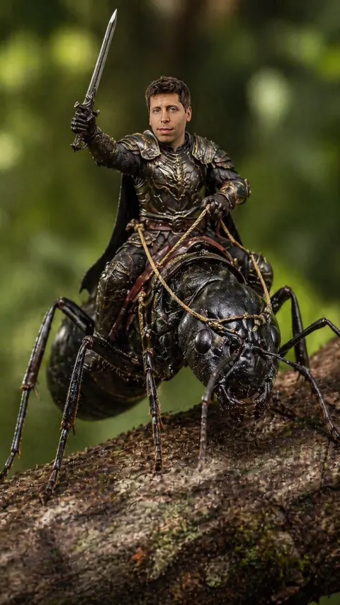 Epic Ant Rider Macro Action Shot