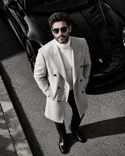 Luxury Black White Fashion Portrait