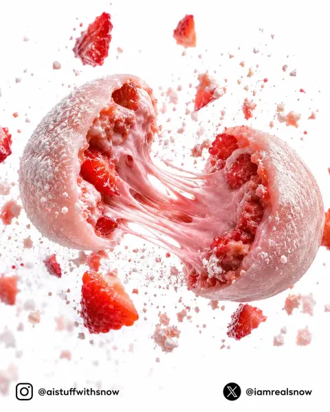 Strawberry Mochi Impact Explosion