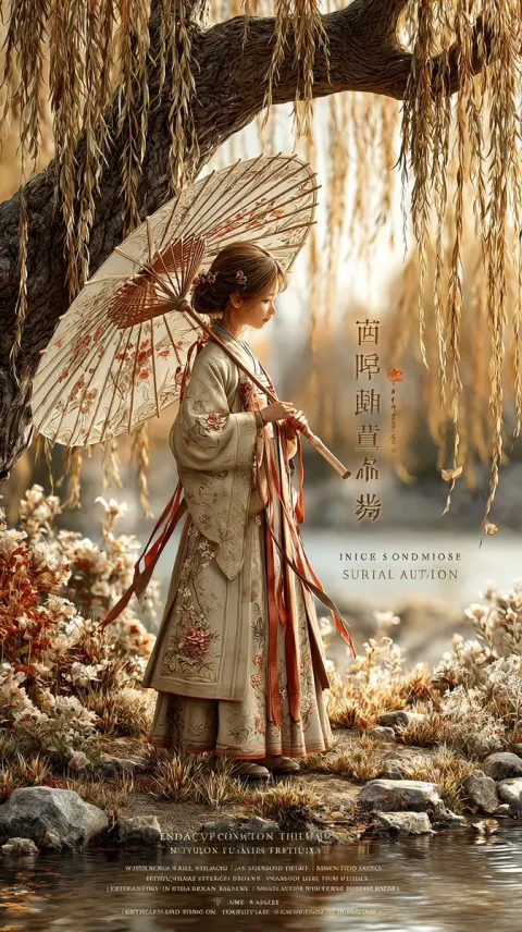 Elegant Hanfu Fantasy Poster