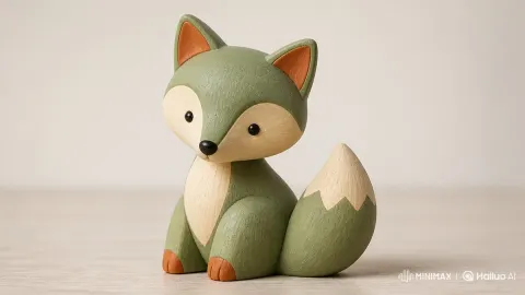 Scandinavian Wooden Toy Render