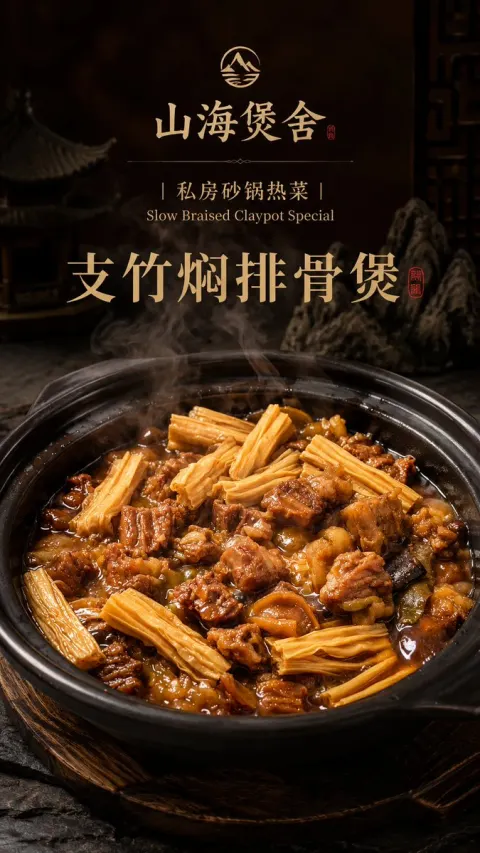 Braised Pork Ribs Claypot