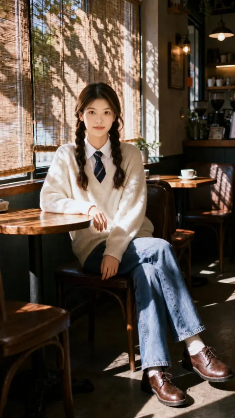 Cinematic Cafe Portrait