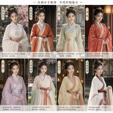 Han Dynasty Women's Eight Garment Styles