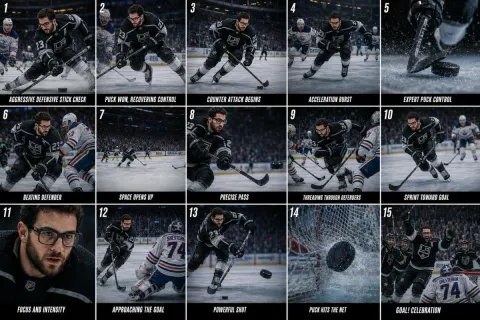 Cinematic Hockey Goal Sequence