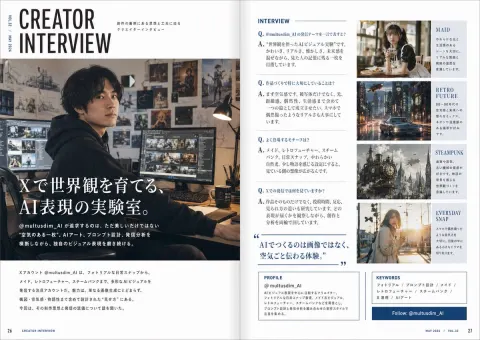 AI Creator Magazine Feature Spread