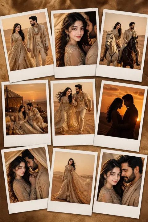 Luxury Golden Hour Desert Fashion