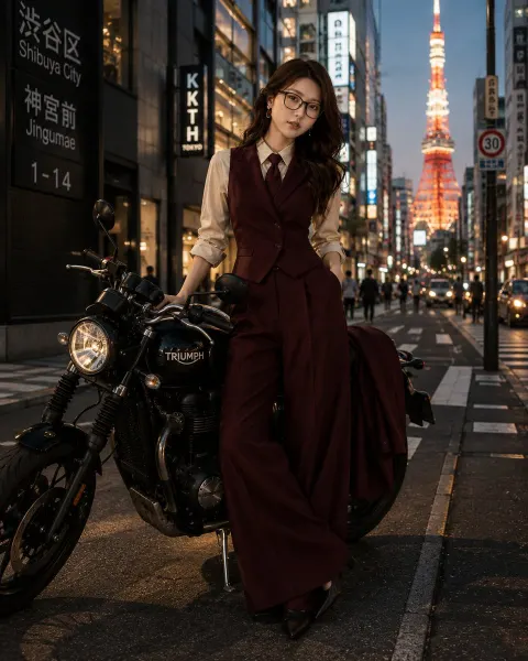 Tokyo Blue Hour Fashion Editorial