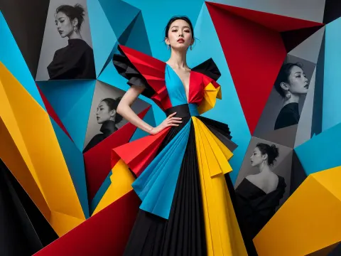Colorful Origami Fashion
