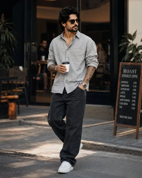 Stylish Urban Street Fashion Walk