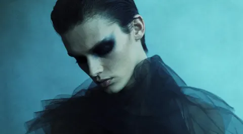 Teal Mystery Fashion Portrait