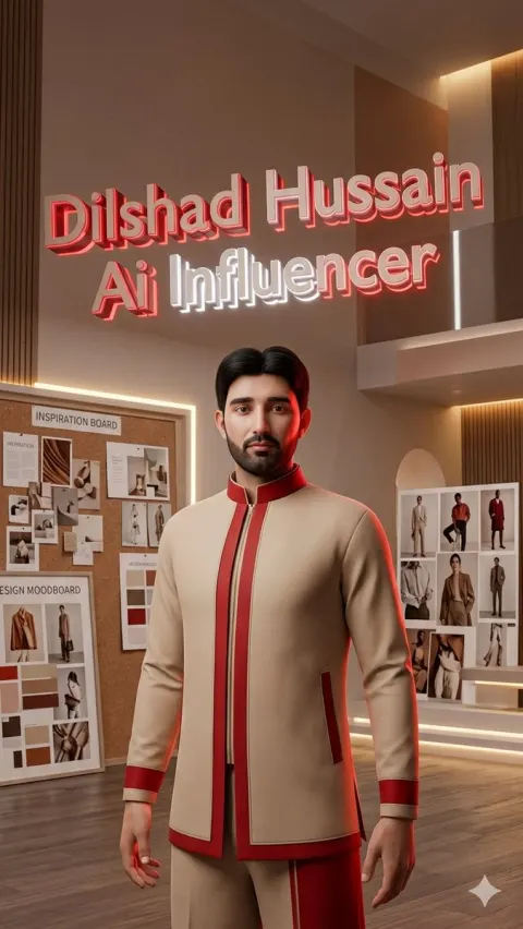Luxury Male AI Influencer Render
