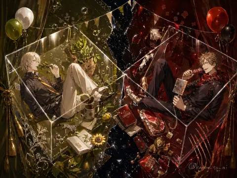 Dual Crystal Boxes: Fantasy Anime Duet
