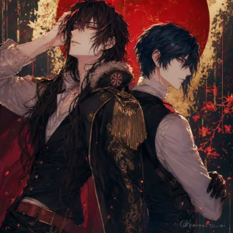 Dark Romantic Anime Fantasy Men