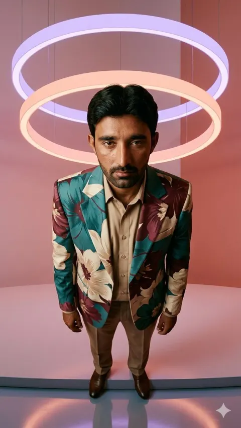 Neon Halo Fashion Gentleman