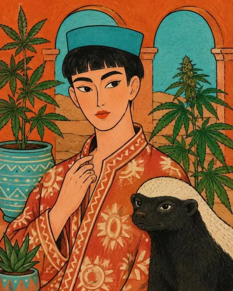 Folk Fashion Hand-Painted Illustration