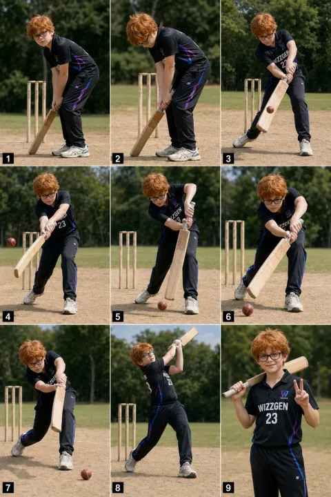 Cricket Boy Action Montage
