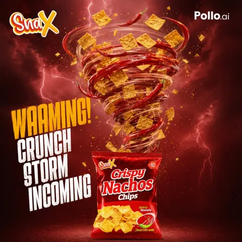 Spicy Storm Snack Poster
